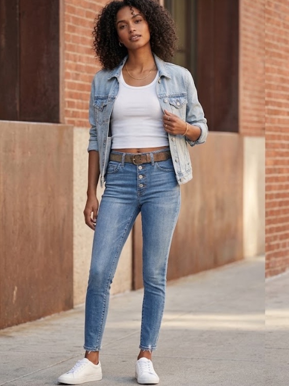Lucky Brand Ava Mid Rise Skinny Jeans Medium Wash Size 4/27R